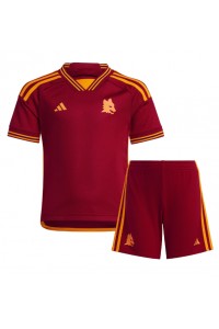 Fotbalové Dres AS Roma Dětské Domácí Oblečení 2023-24 Krátký Rukáv (+ trenýrky)